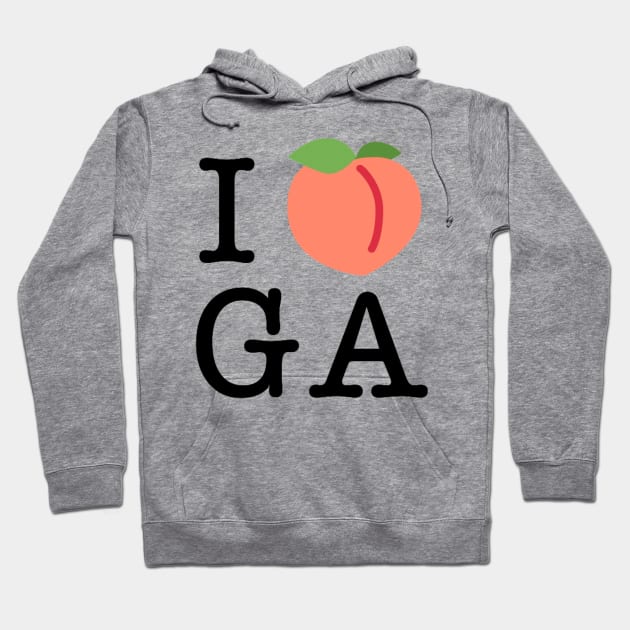 I Peach Georgia Hoodie by KyleHarlow